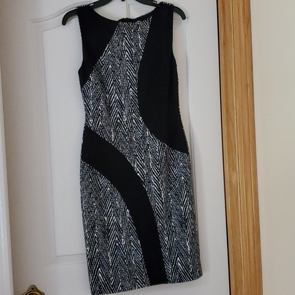 Cache color block midi dress